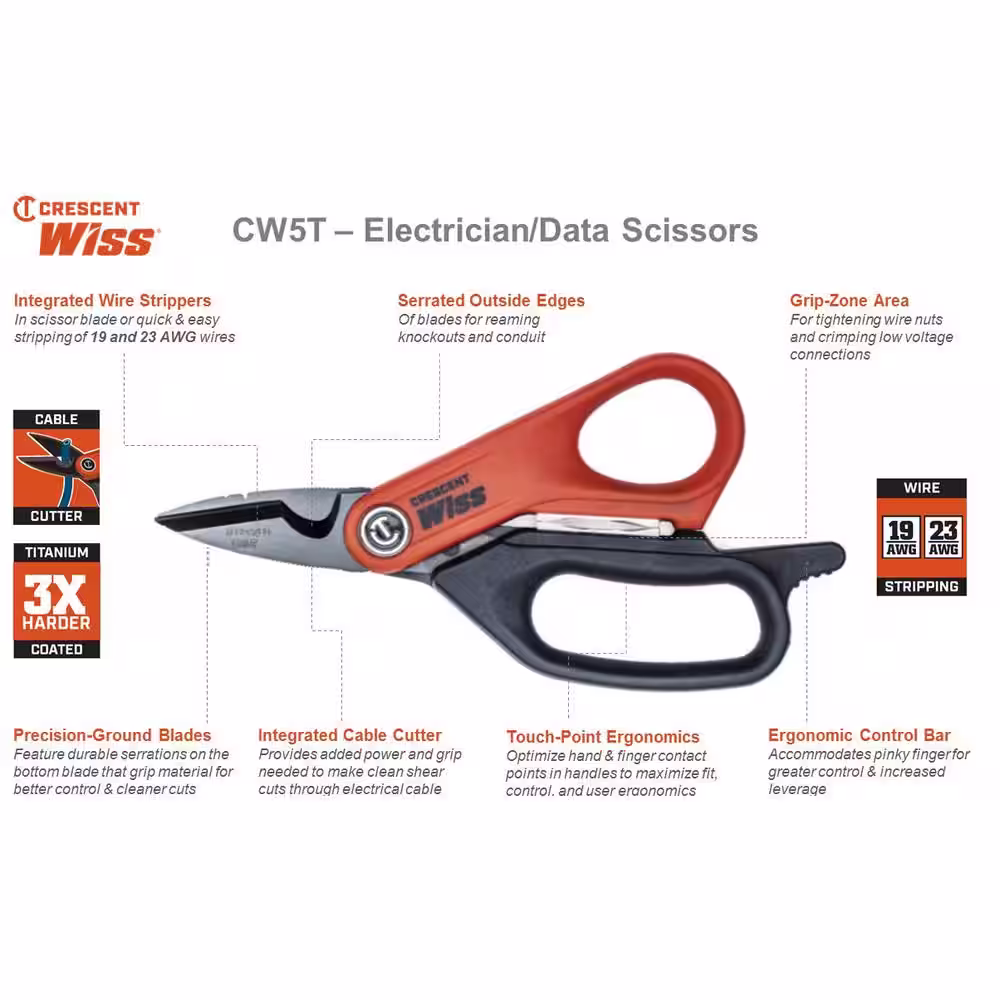 Wiss 5 in. Electrical Scissors