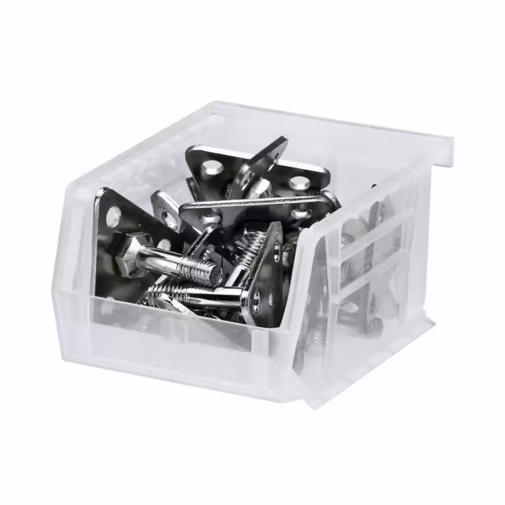 QUANTUM STORAGE SYSTEMS Ultra Series 0.5 qt. Stack and Hang Bin in Clear (24-Pack)