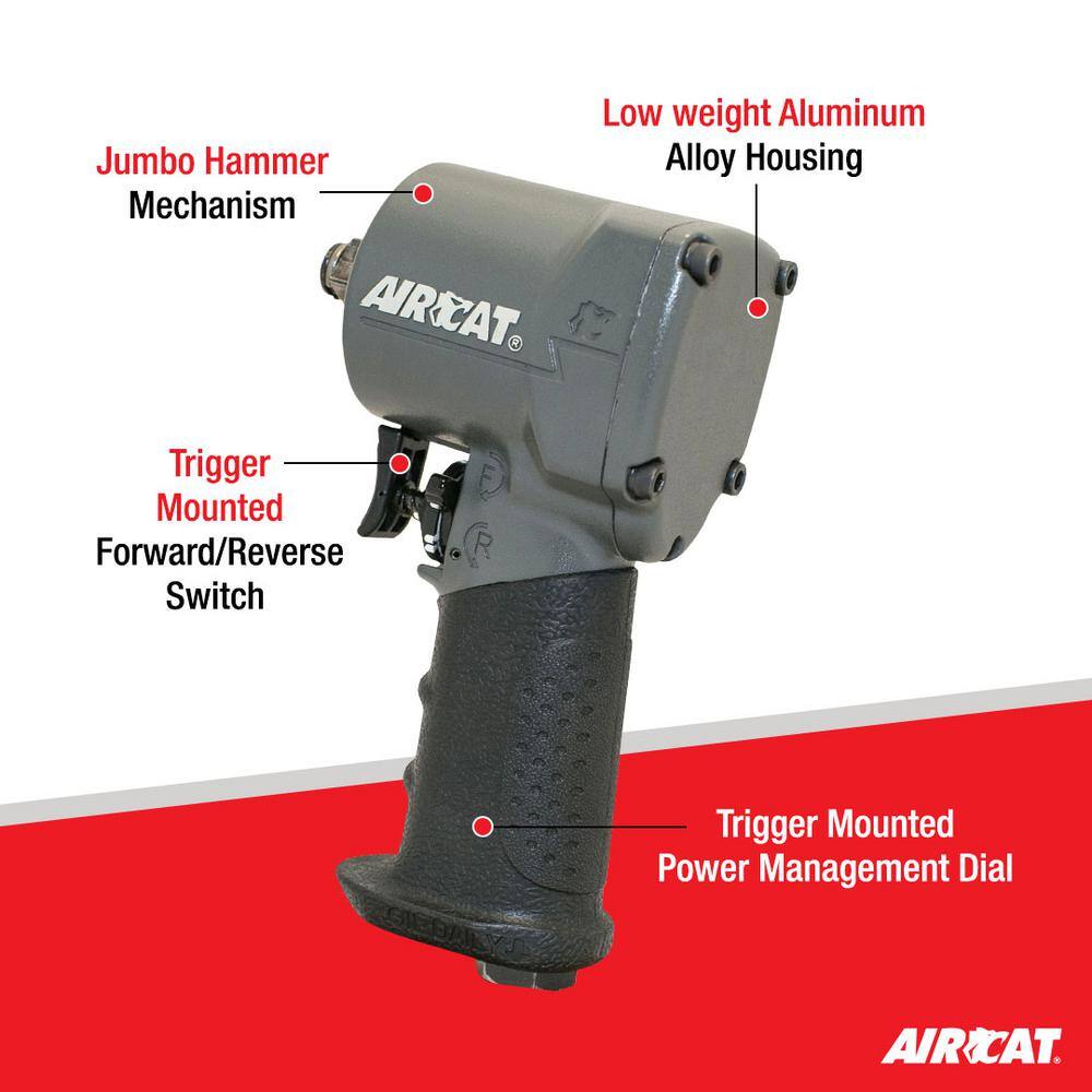 AIRCAT 3/8 in. Compact Impact Wrench