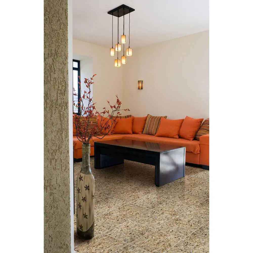 MSI St. Helena Gold 12 in. x 12 in. Polished Granite Floor and Wall Tile (10 sq. ft. / case)