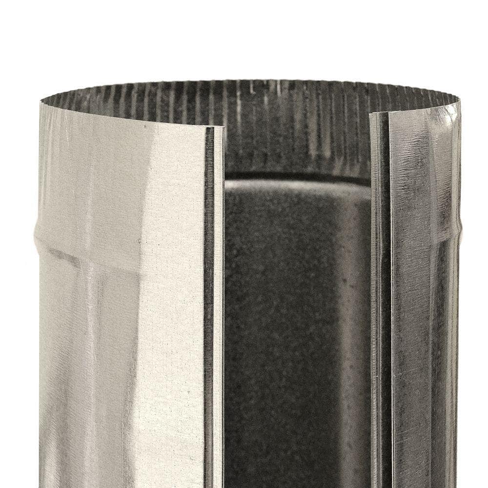 Master Flow 6 in. x 5 ft. Round Metal Duct Pipe