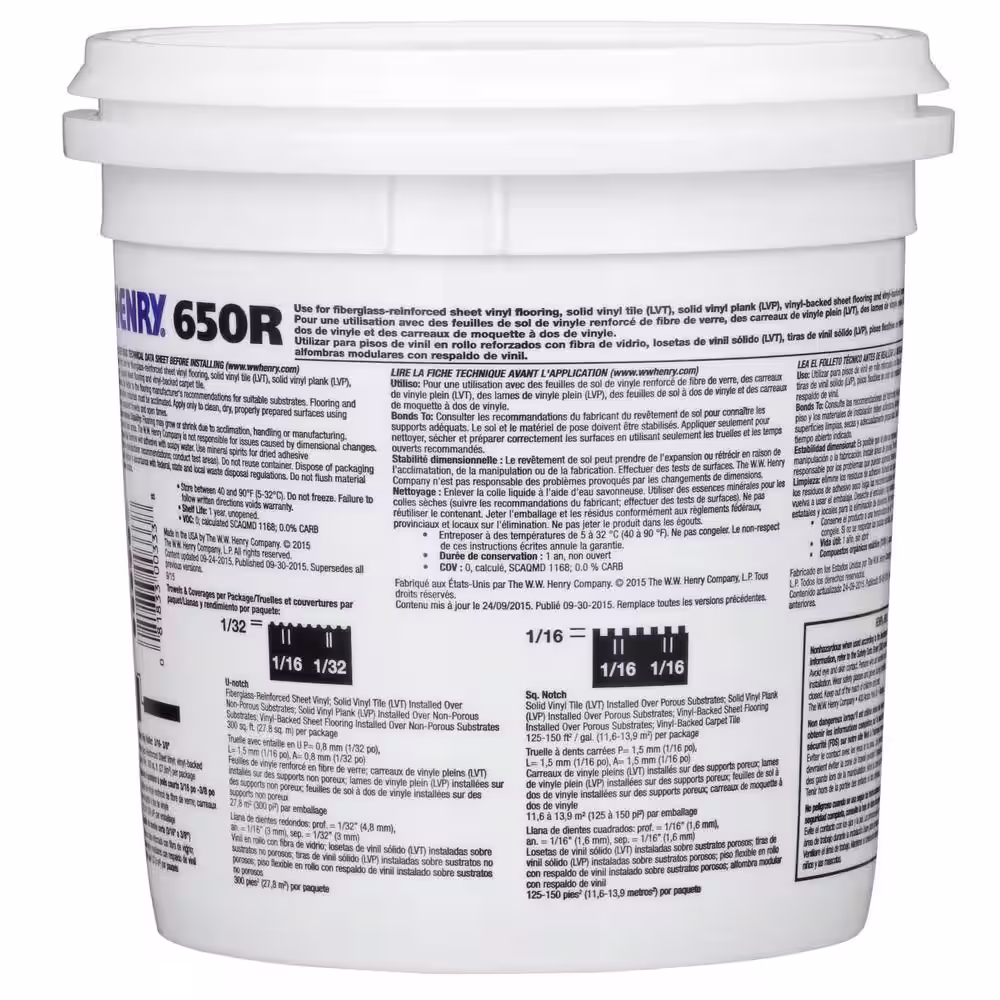 Henry 650R 1 Gal. Releasable Bond Pressure Sensitive Adhesive