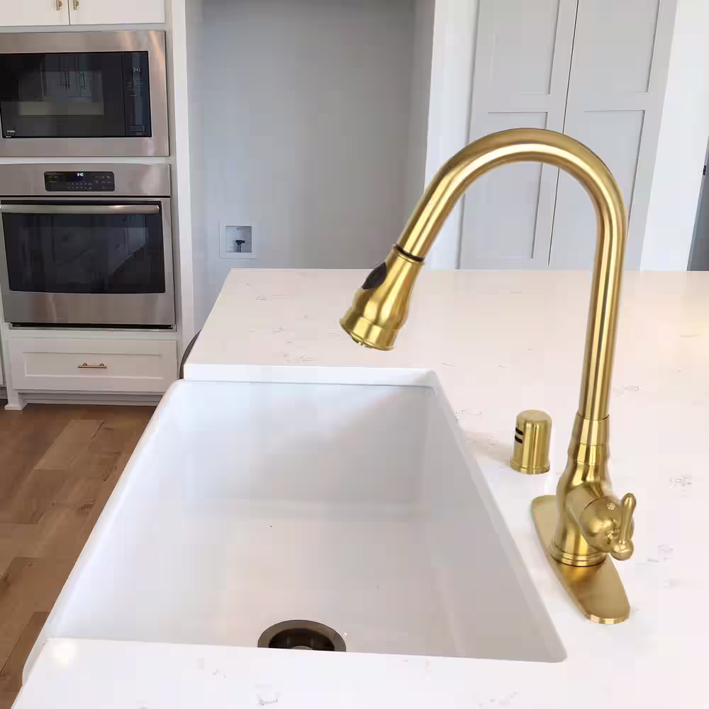 Akicon Kitchen Dishwasher Air Gap Cap, Brushed Gold - 3-Years Warranty
