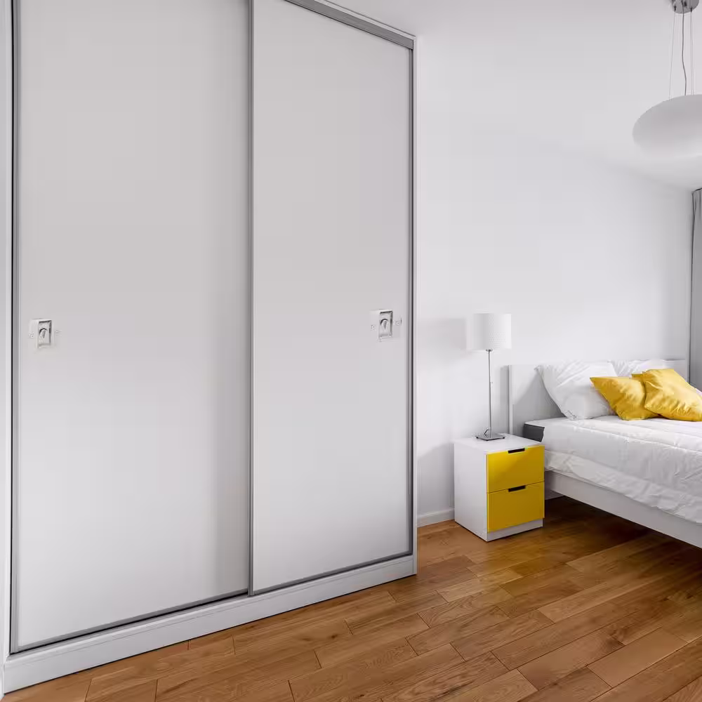 Design House Satin Nickel Pocket Door Bed and Bath Lock (2-Pack)