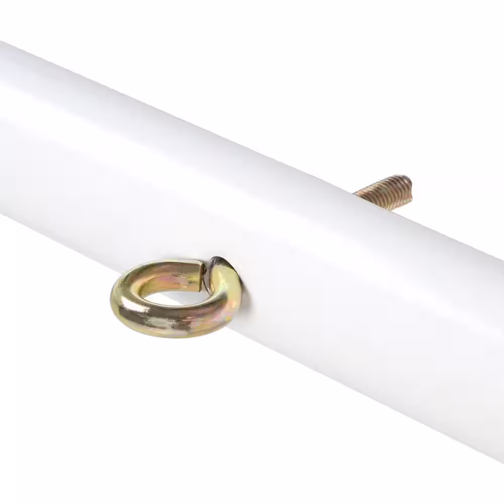 HOUSEHOLD ESSENTIALS Steel White T-Assembly (3-Piece)