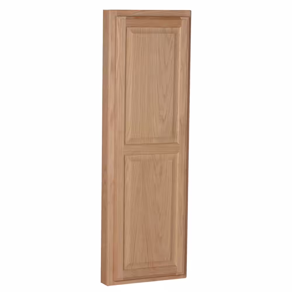 HOUSEHOLD ESSENTIALS Unfinished Oak Wood In-Wall Ironing Board in Unfinished Oak Wood