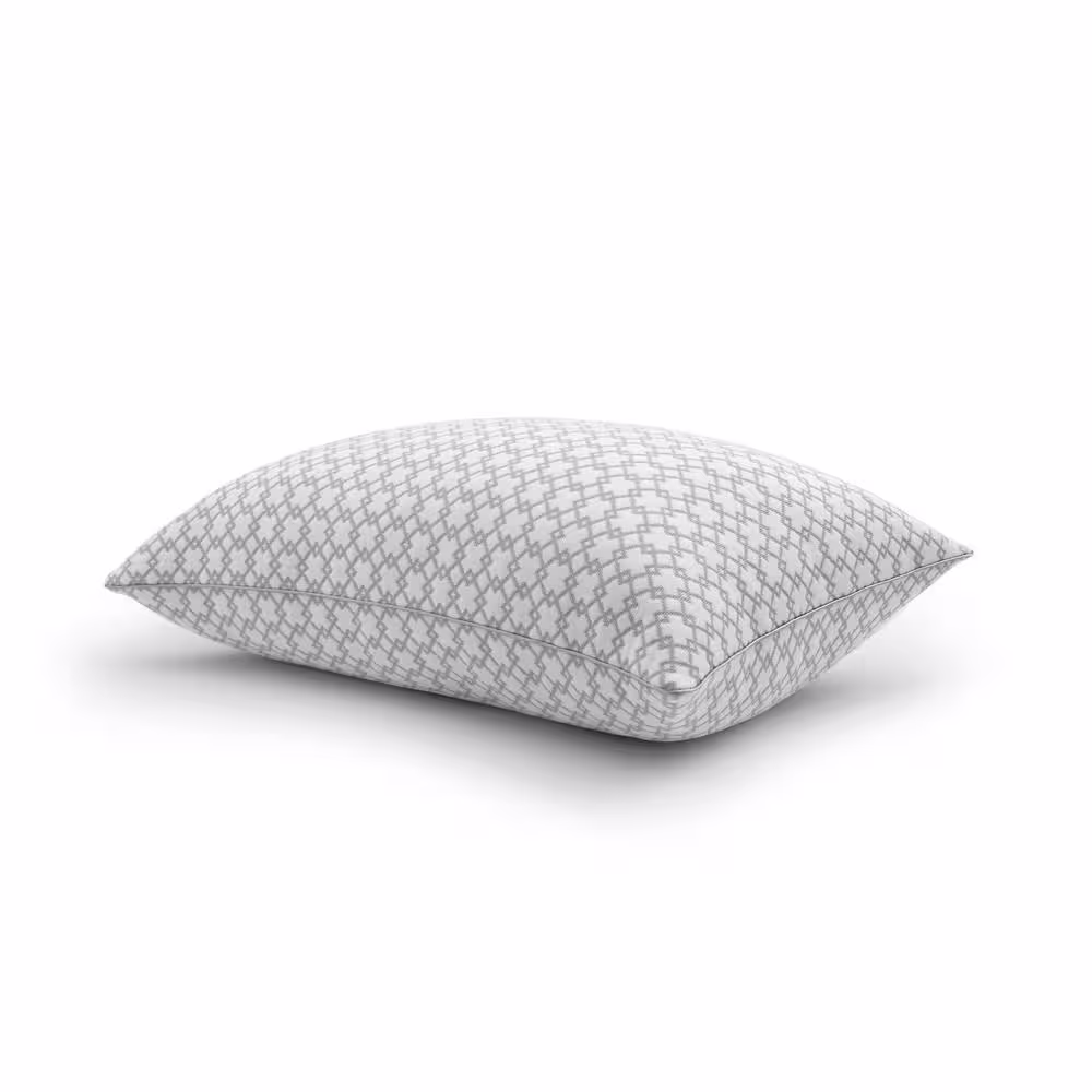 Beautyrest Charcoal Lux Memory Foam Jumbo Knit Pillow Set of 2