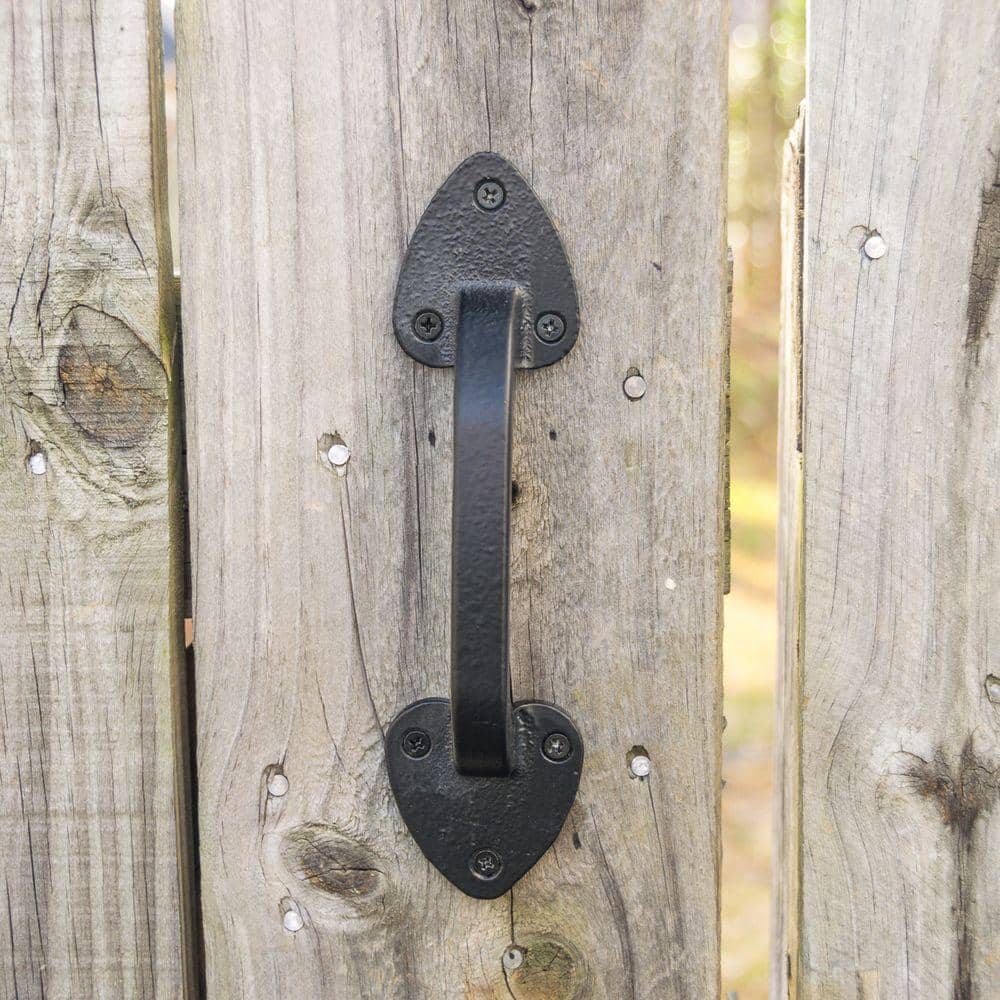 Everbilt 7-1/2 in. Black Heavy Duty Gate Pull