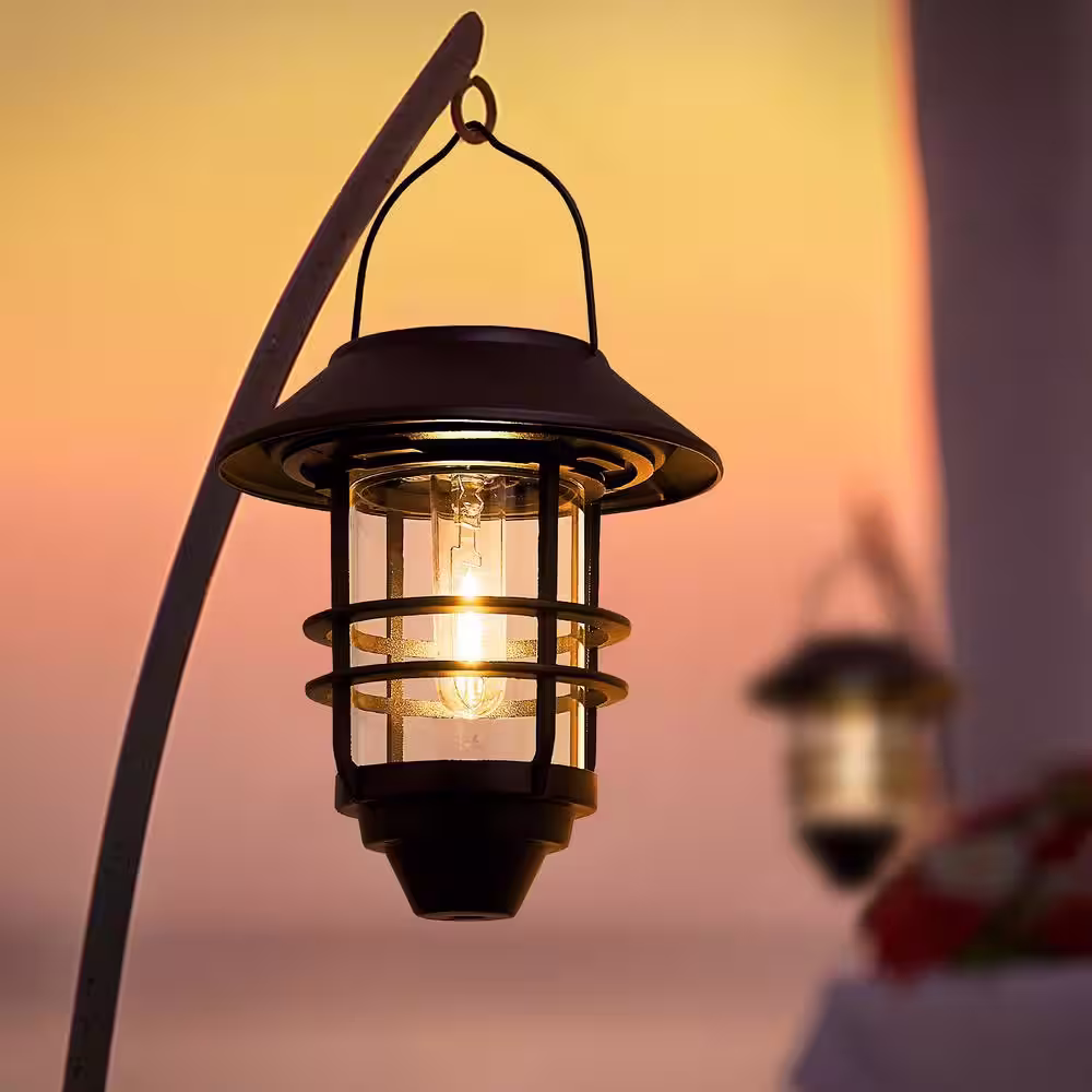 None Outdoor Decor, Solar Lantern Outdoor Lights (2-Pack)