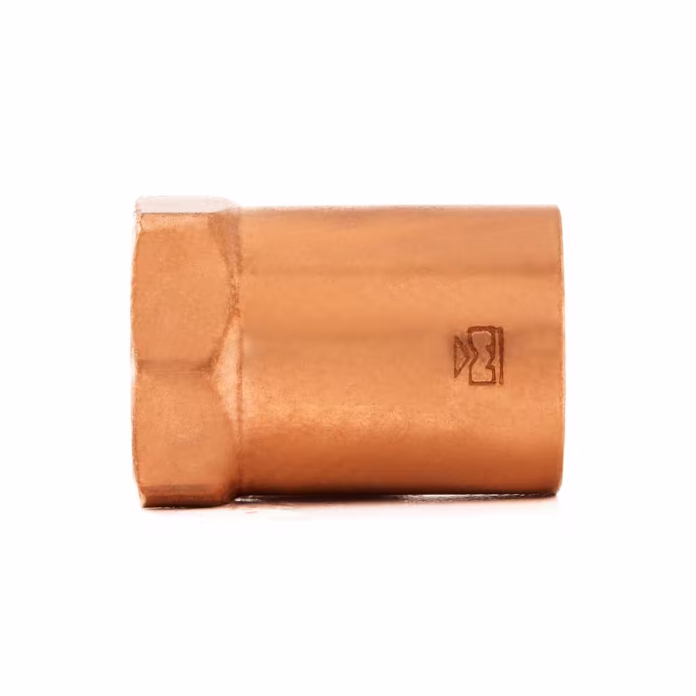 Everbilt 3/4 in. x 1/2 in. Copper Pressure Cup x FPT Female Adapter Fitting
