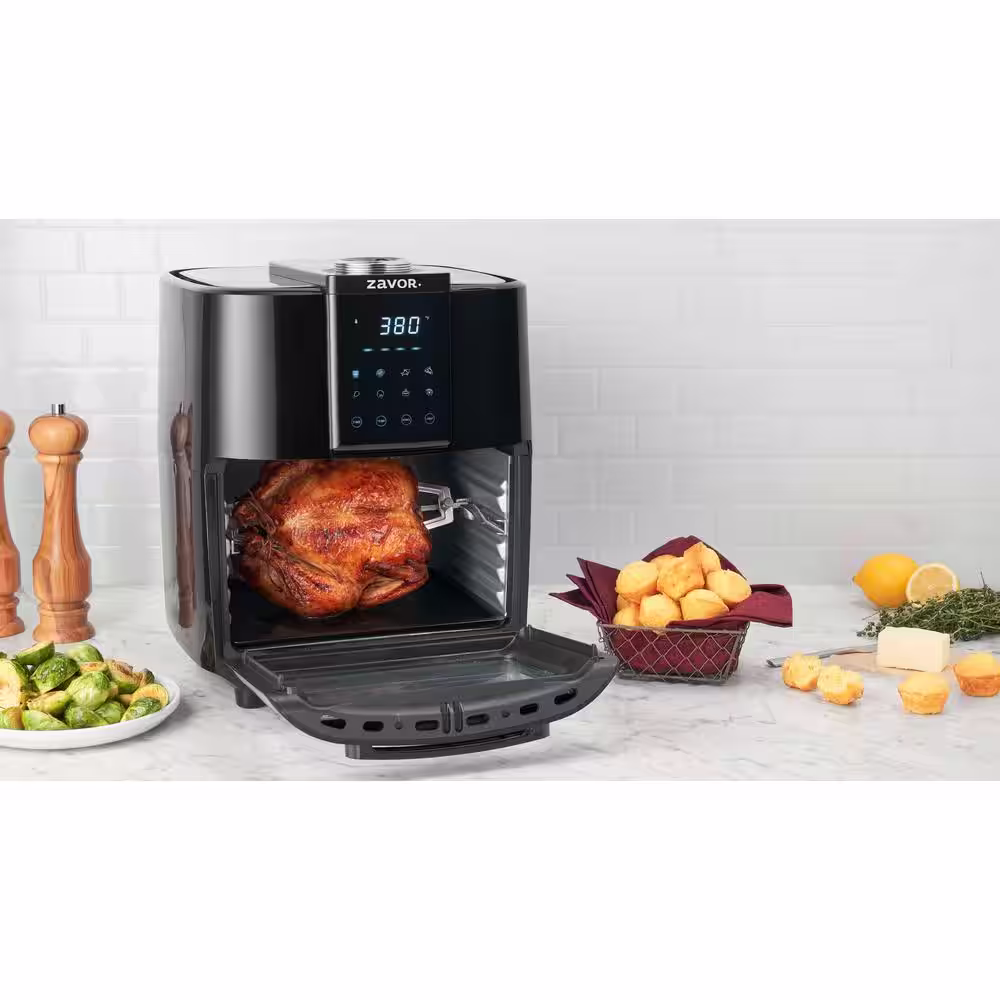 Zavor Crunch 12.7 Qt. Black Air Fryer Oven