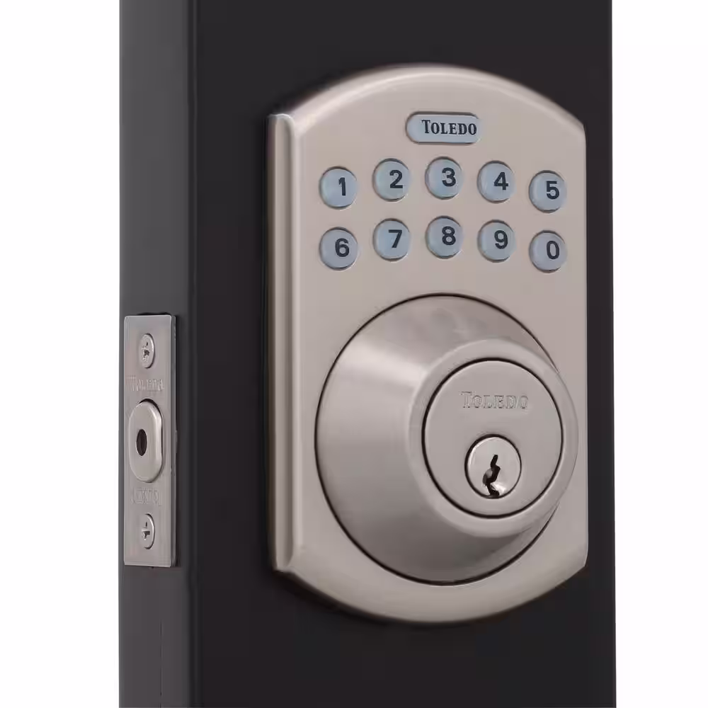 Toledo Electronic Stainless Steel Deadbolt with Remote Control