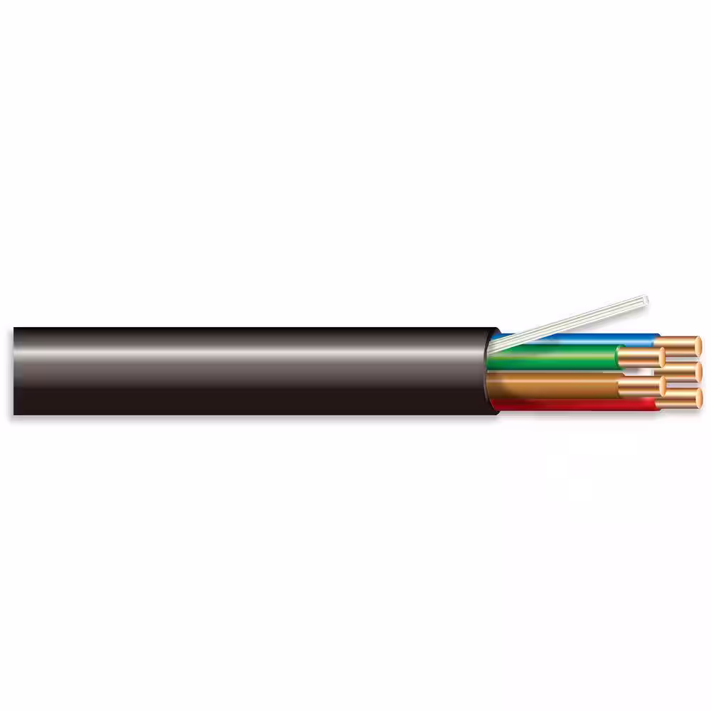 Cerrowire 50 ft. 18/5 Black Solid Copper Sprinkler Wire
