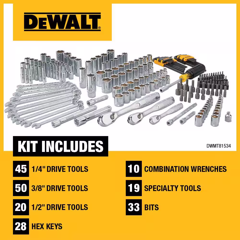 DEWALT Mechanics Tool Set (205-Piece)
