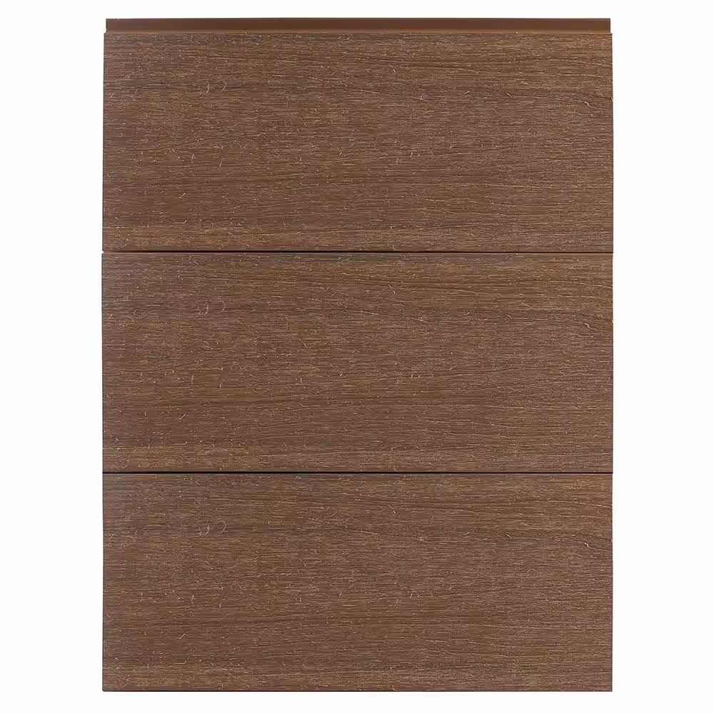 NewTechWood All Weather System 5.5 in. x 96 in. Composite Siding Board in Peruvian Teak