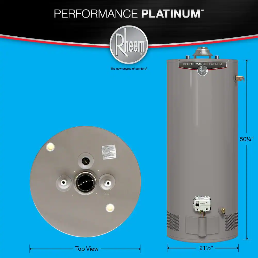 Rheem Performance Platinum 40 Gal. Short 12 Year 36,000 BTU Liquid Propane Tank Water Heater