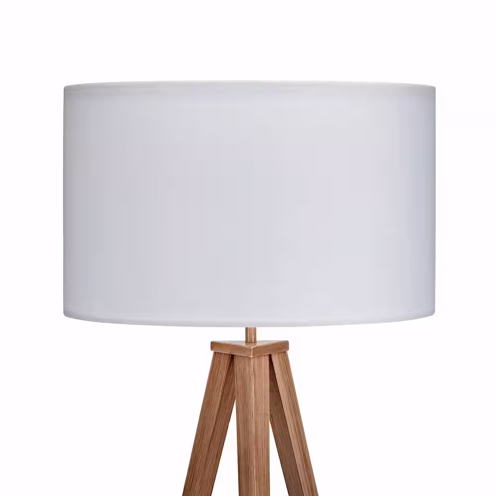 Teamson Home Romanza Tripod Floor Lamp with White Shade