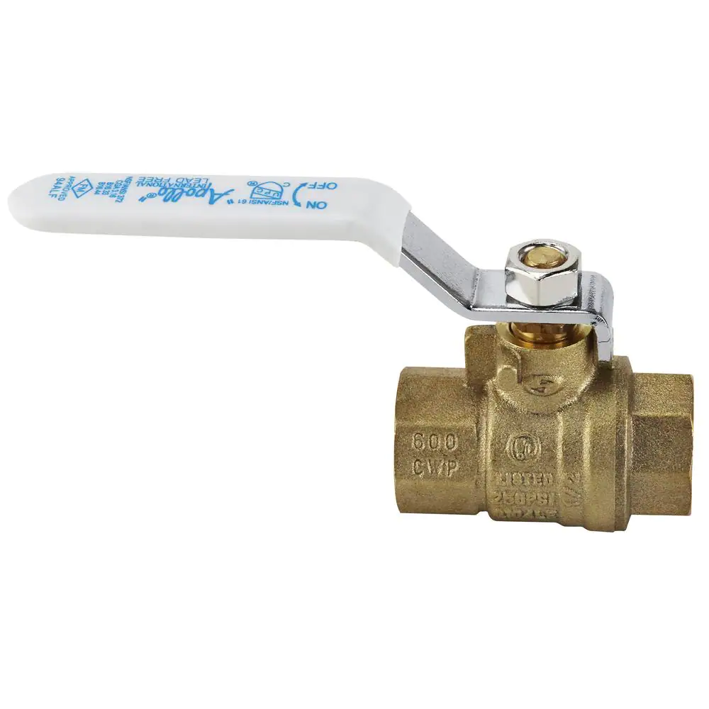 Apollo 1/2 in. x 1/2 in. Lead Free Brass FNPT x FNPT Full-Port Ball Valve
