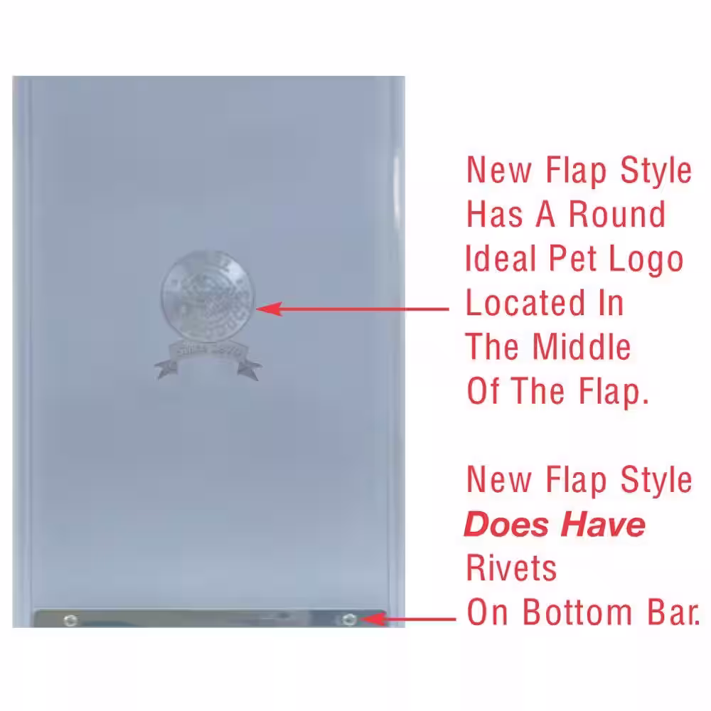 Ideal Pet Products 15 in. x 20 in. Extra Large Replacement Flap for Original and Aluminum Frames-New Style Has Rivets On Bottom Bar