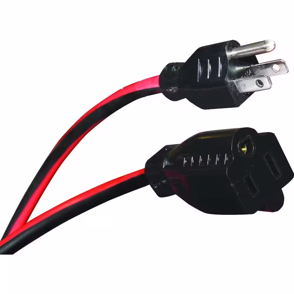 Husky 25 ft. 16/3 Medium-Duty Indoor/Outdoor Extension Cord, Red and Black