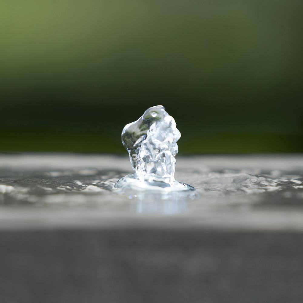 None 18 in. Outdoor Modern Chic Polyresin Urn Water Fountain with Light for Garden