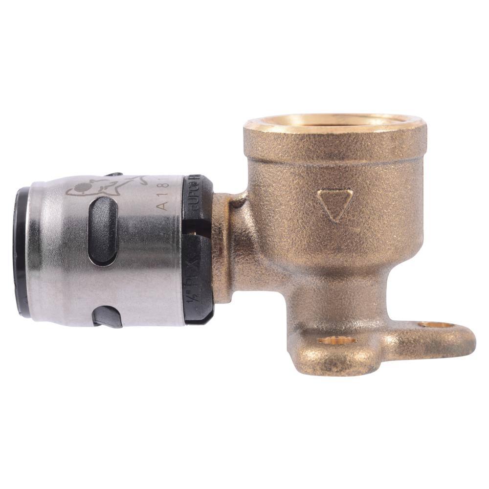SharkBite 1/2 in. Push-to-Connect EVOPEX Brass 90-Degree Drop Ear Elbow Fitting
