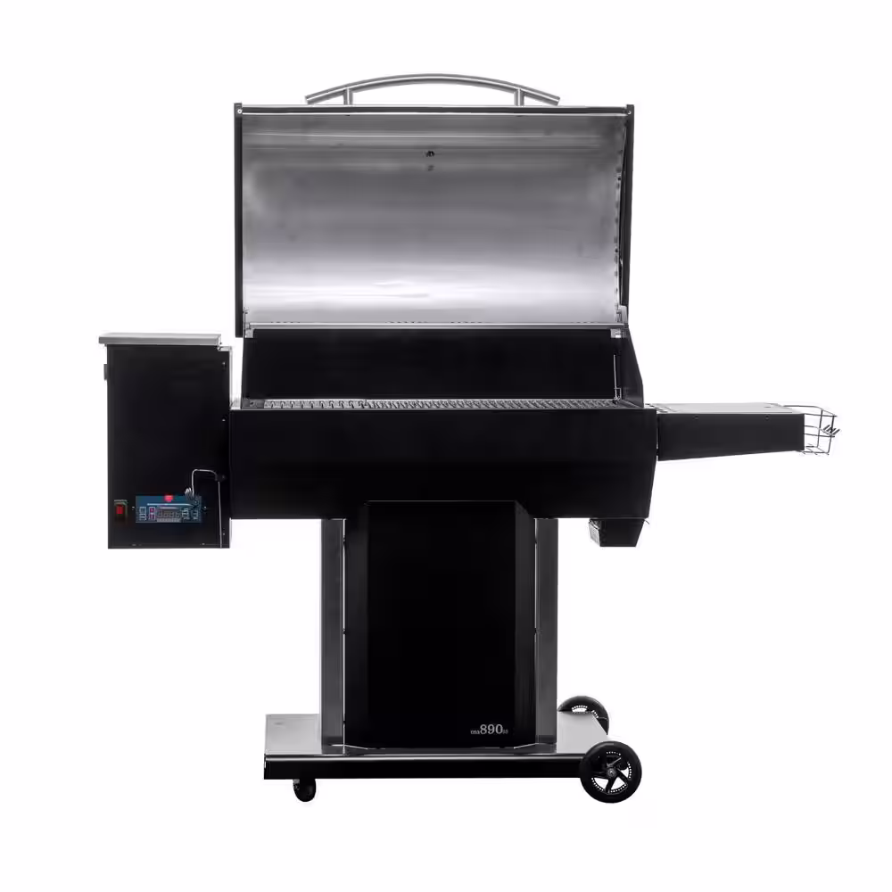 USSC GRILLS USG890SS Wood Pellet Grill Smoker in Stainless Steel with Searing Station
