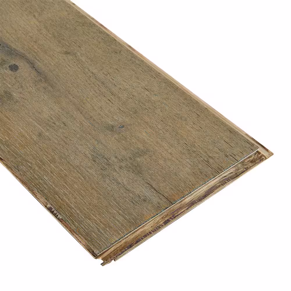 Bruce Time Honored Gray White Oak 3/8 in. T x 7.3 in. W Wire Brushed Engineered Hardwood Flooring (32.6 sqft/case)