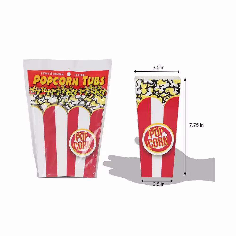 Wabash Valley Farms 6 qt. Aluminum Red Stovetop Popcorn Popper with 12-Days of Popcorn Christmas Advent Calendar and Pop Open Tubs