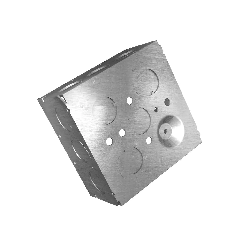 Steel City 4 in. 30.3 cu. in. Metallic Square Box