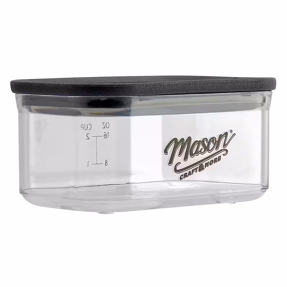 Mason Craft and More 12-Piece Clear Plastic Stackable Food Storage Set
