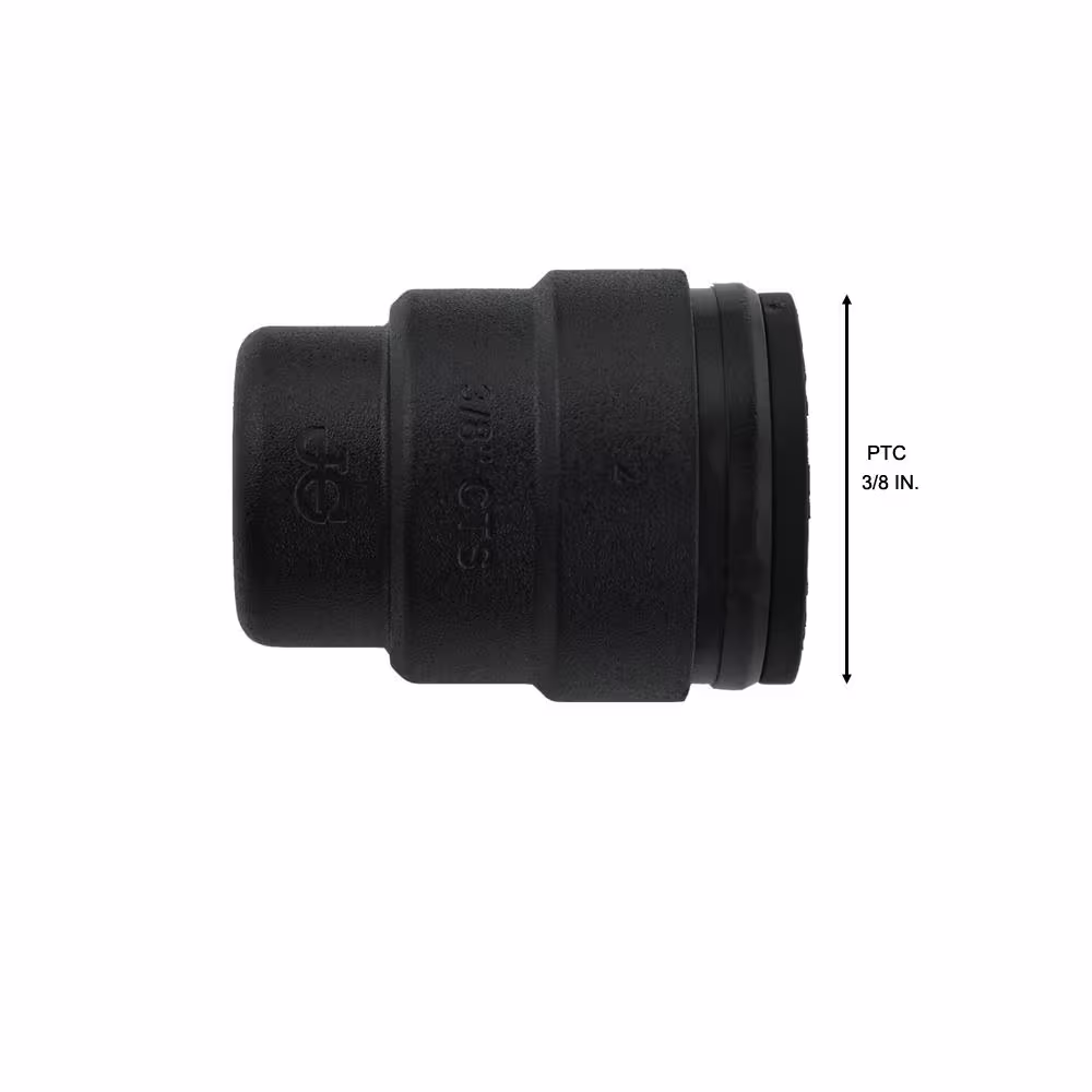 SharkBite ProLock 3/8 in. Push-to-Connect Plastic Plastic End Stop Fitting