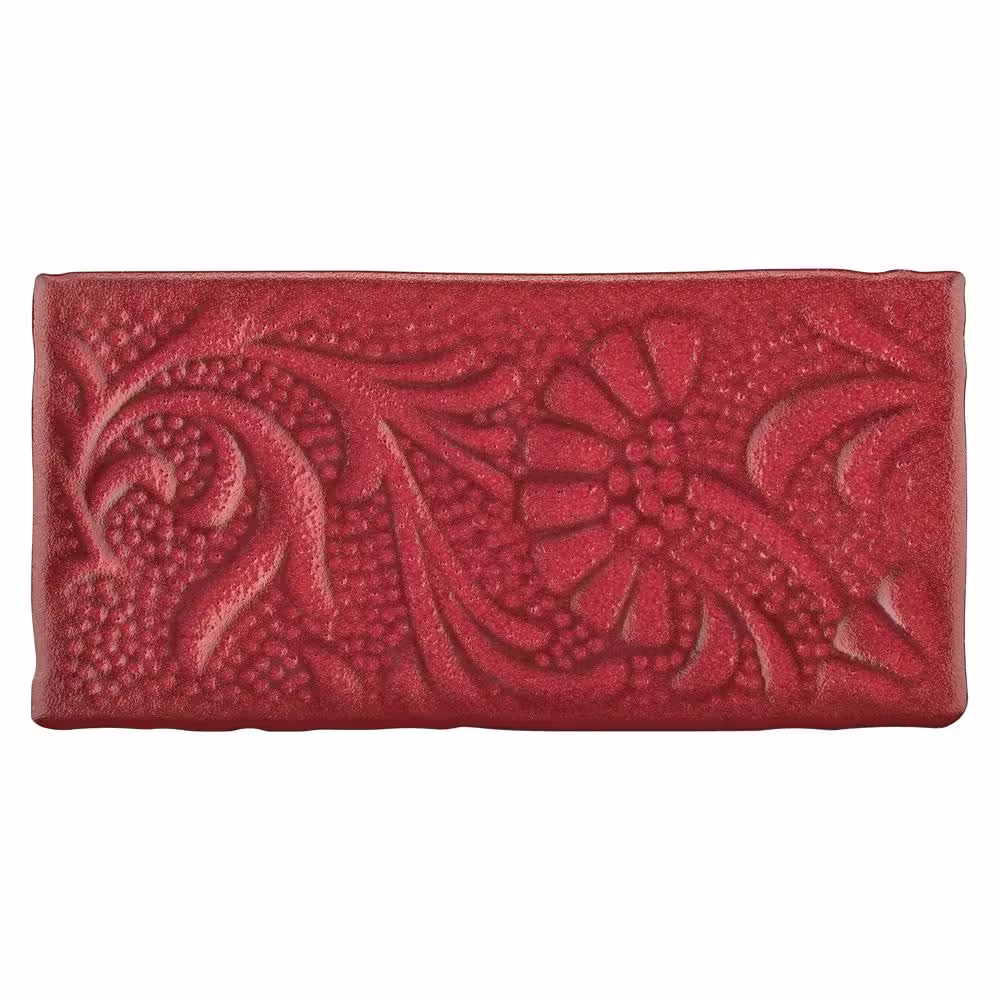Merola Tile Antic Feelings Red Moon 3 in. x 6 in. Ceramic Wall Tile (4.16 sq. ft./Case)