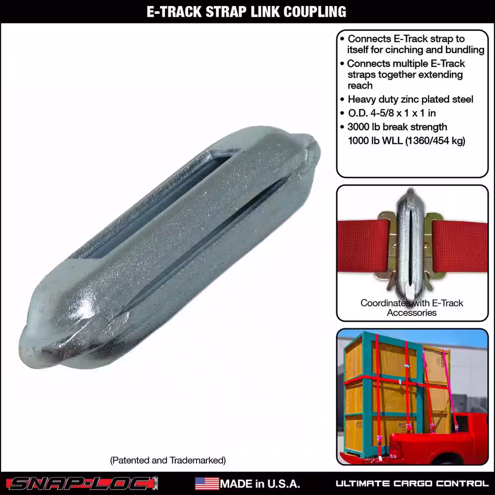 SNAP-LOC Strap Link Coupling for Logistic E-Straps (2-Pack)