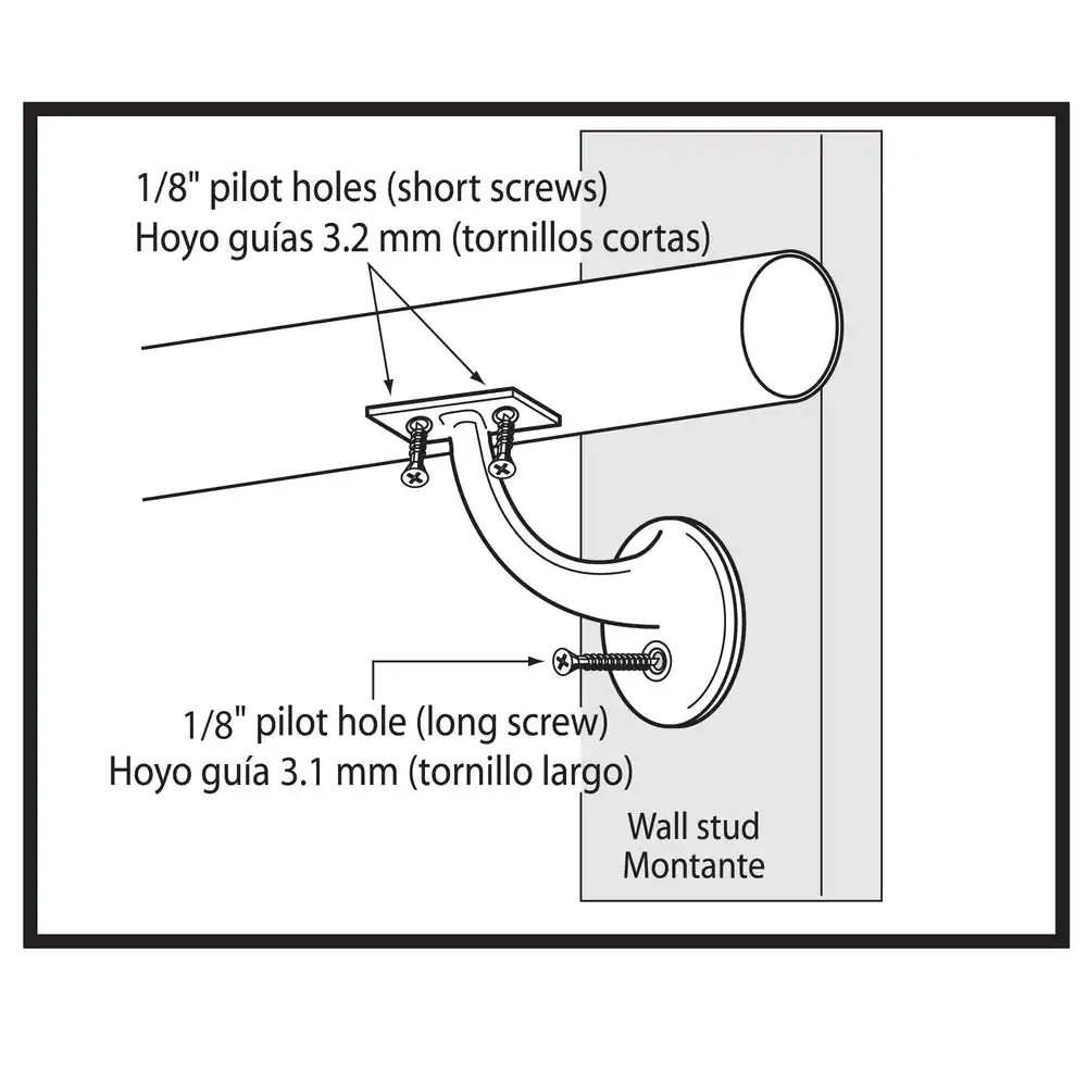Everbilt Oil-Rubbed Bronze Heavy-Duty Handrail Bracket
