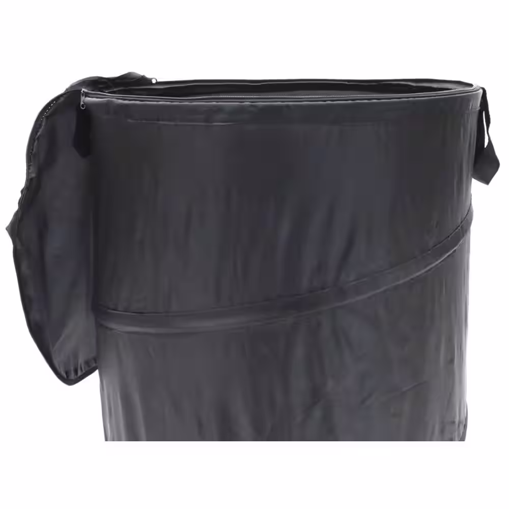 None The Original Bongo Bag Black Collapsible Polyester Hamper with Lid