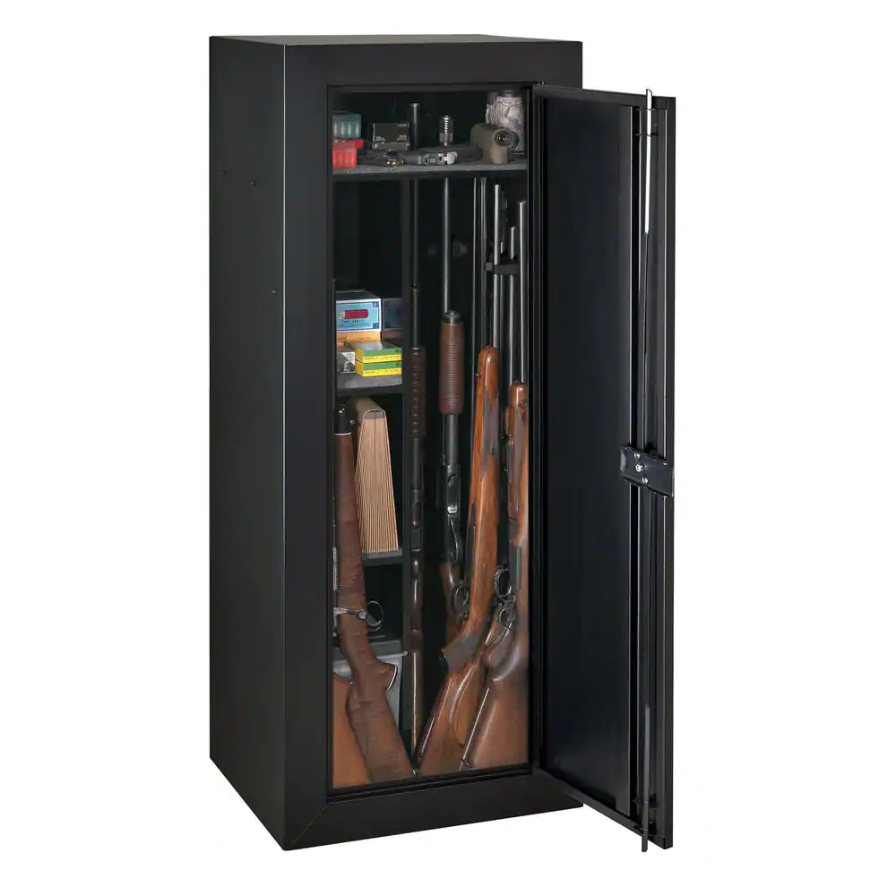 STACK-ON 18-Gun Key Lock Security Cabinet, Black