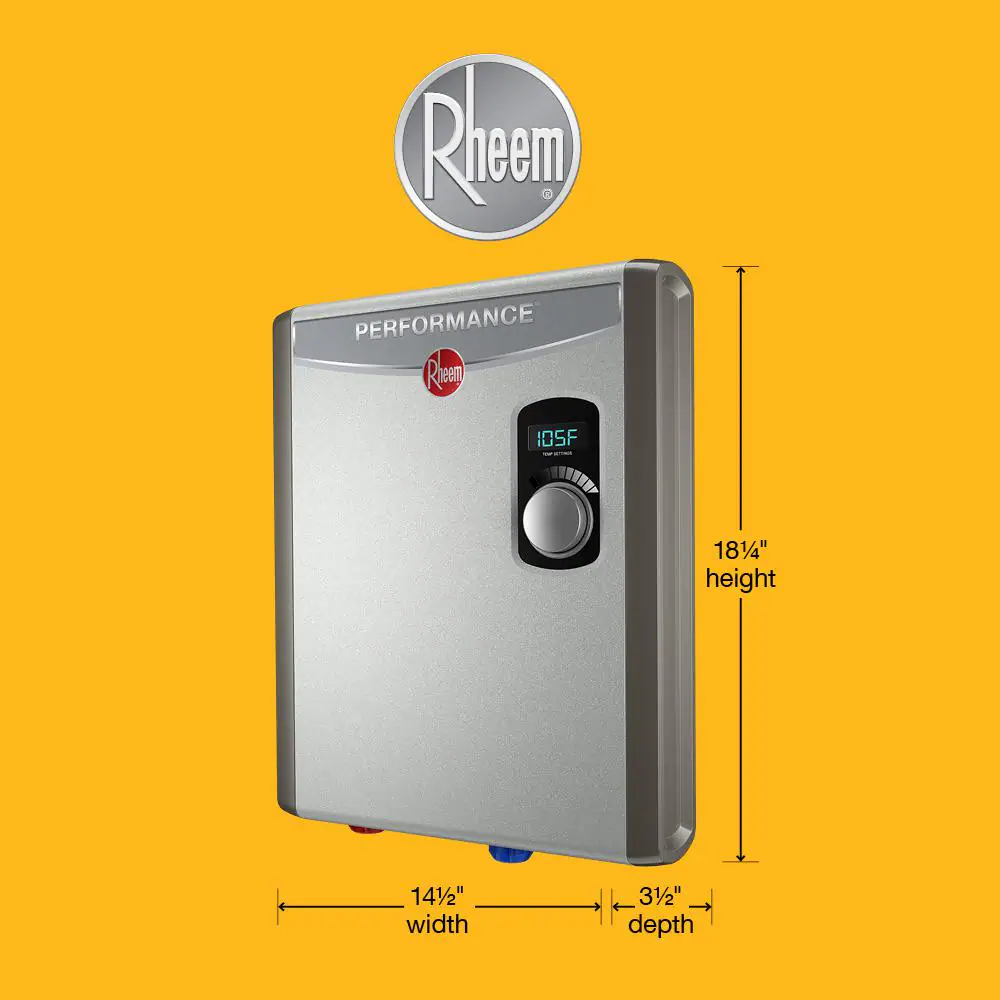Rheem Performance 18 kW Self-Modulating 3.51 GPM Tankless Electric Water Heater