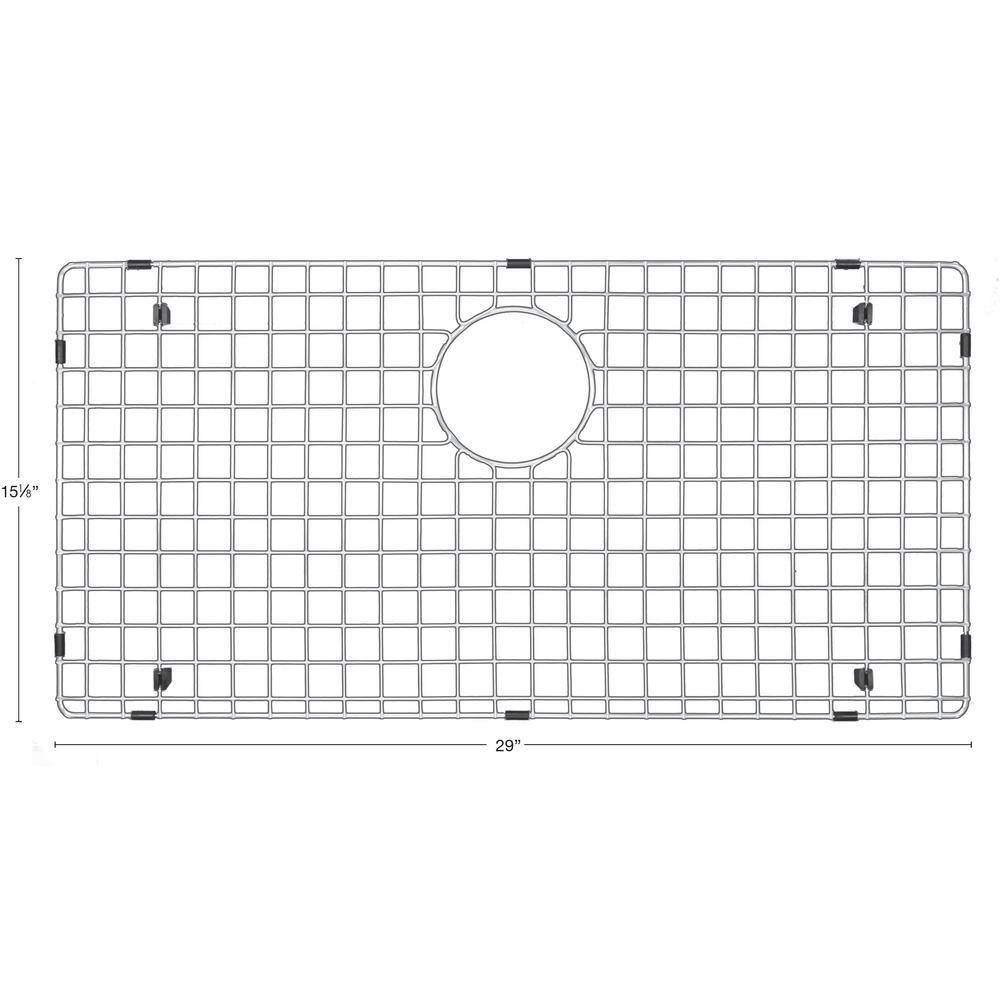 Karran 29 in. x 15-1/8 in. Stainless Steel Bottom Grid Fits QA-740 and QAR-740