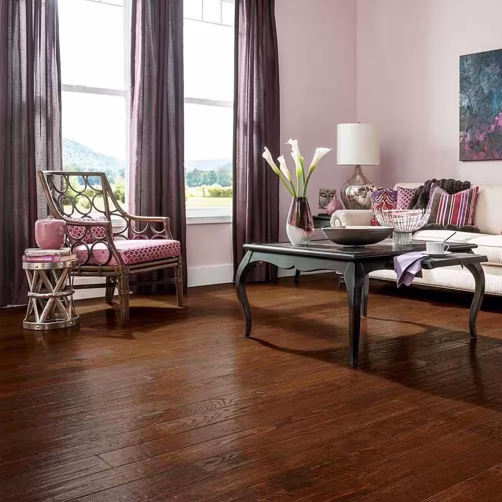 Bruce American Vintage Highland Trail Oak 3/8 in. T x 5 in. W Hand Scraped Engineered Hardwood Flooring (25 sqft/case)