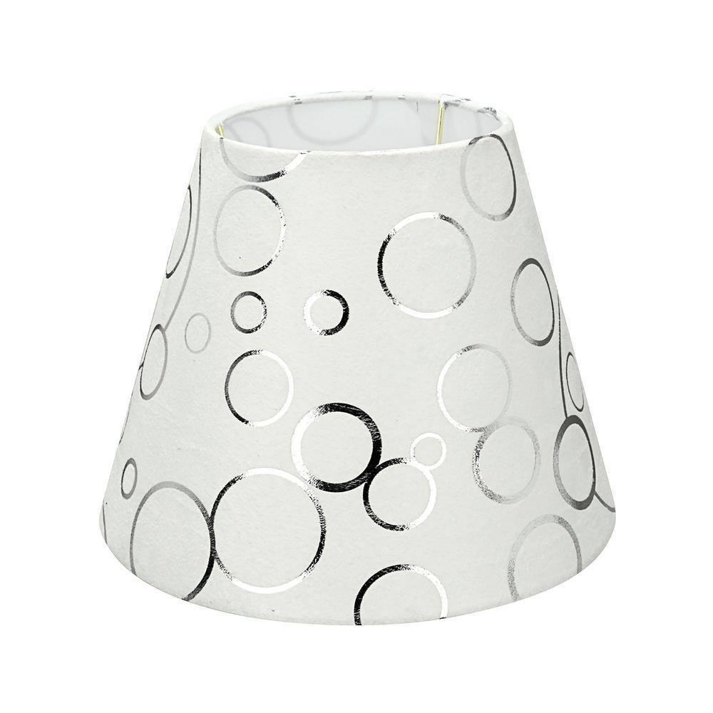 Aspen Creative Corporation 9 in. x 7 in. White Hardback Empire Lamp Shade