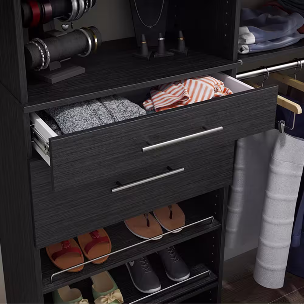 ClosetMaid Style+ 5 in. x 25 in. Noir Modern Drawer Kit for 25 in. W Style+ Tower