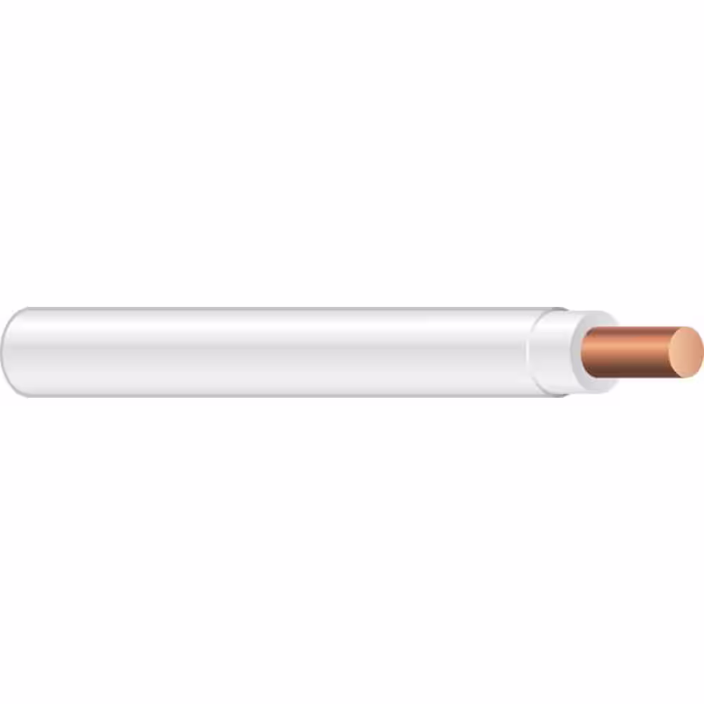 Southwire 500 ft. 18 White Solid CU TFN Fixture Wire