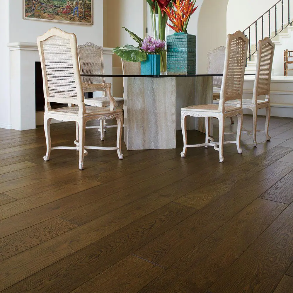 Malibu Wide Plank Stinson French Oak 1/2 in. T x 7.5 in. W Water Resistant Wire Brushed Engineered Hardwood Flooring (23.3 sq. ft./case)