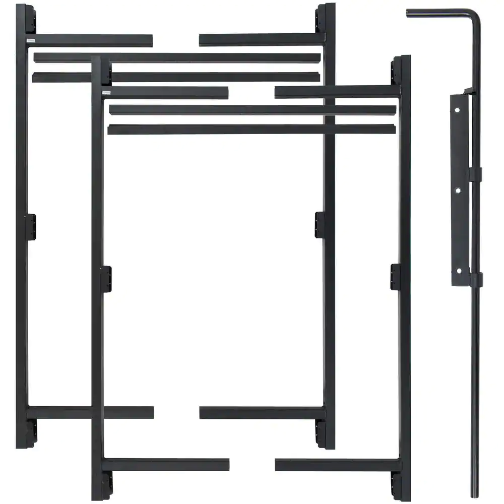 Adjust-A-Gate 3-Rail 60 in. H/60 in.- 96 in. W Kit-Contractor Series Double Drive Kit