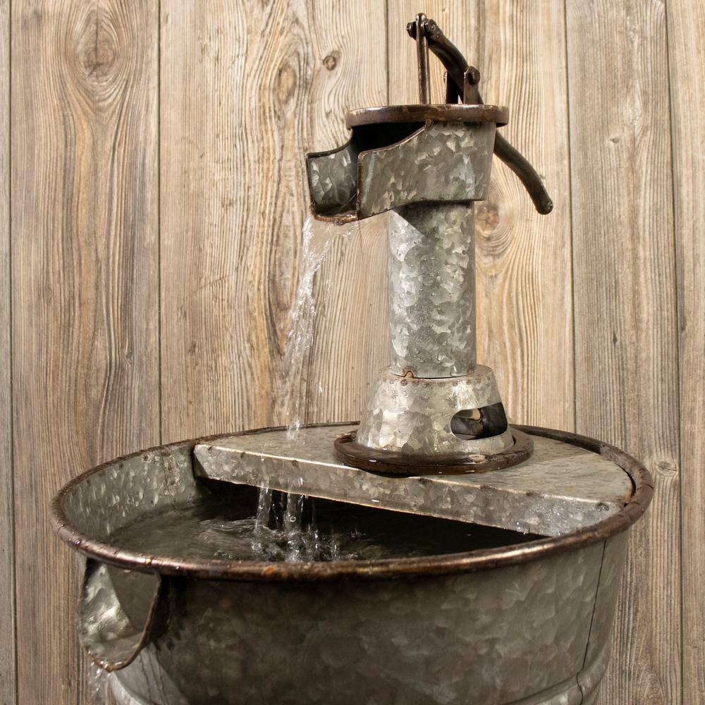 None Metal Cascade Garden Water Fountain (3-Piece)