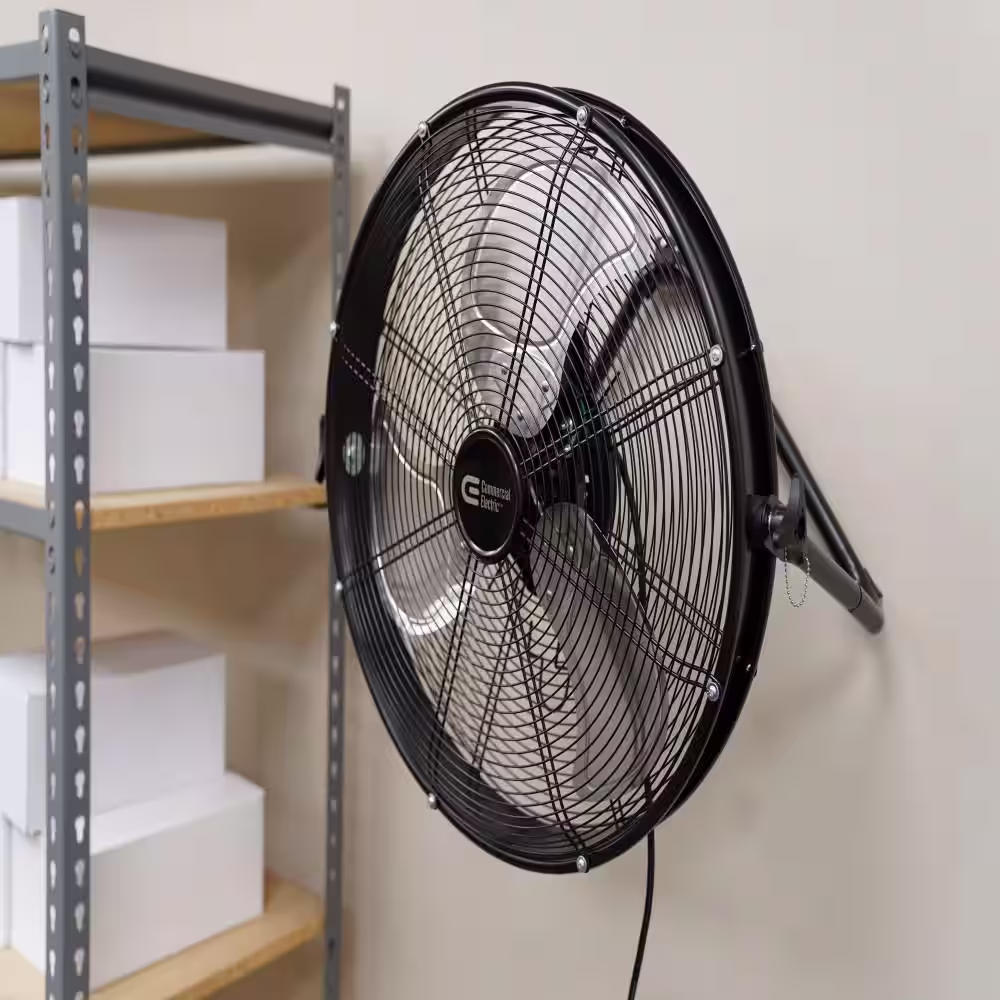 Commercial Electric 20 in. 3-Speed High Velocity Shroud Floor Fan