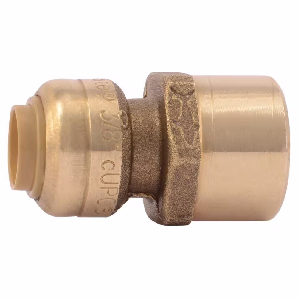 SharkBite 3/8 in. (1/2 in. O.D.) Push-to-Connect x 1/2 in. FIP Brass Reducing Adapter Fitting