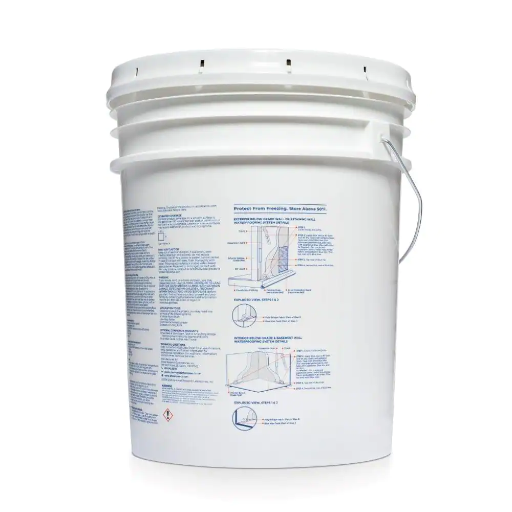Ames Blue Max 5 Gal. White Basement Waterproofing Sealer Regular Grade