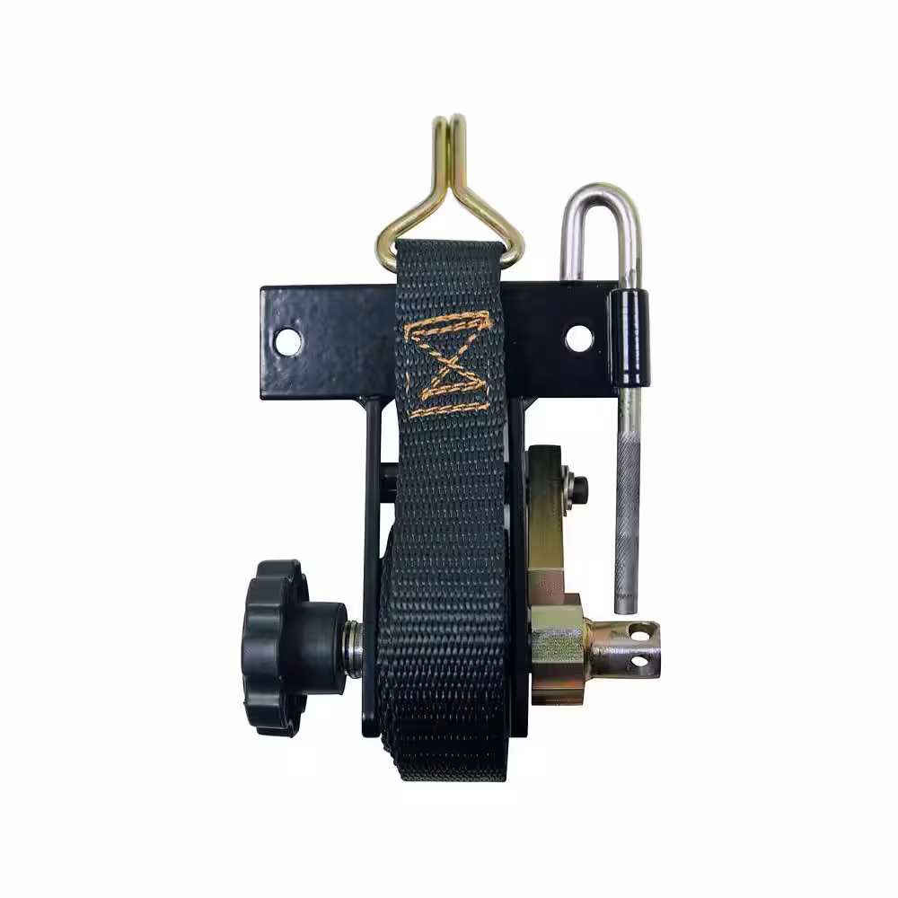 Buyers Products Company Ladder Rack Ratchet Tie Down Angle Mount With Double J Hooks